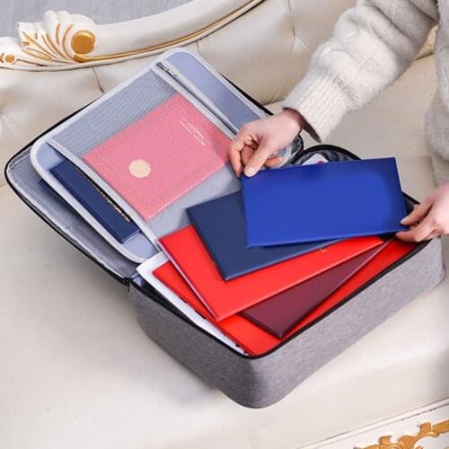 Document Organizer Briefcase A4 Folder Holder Mens Womens Bag Cover Purse Passport Home Safe Functional File Storage Case