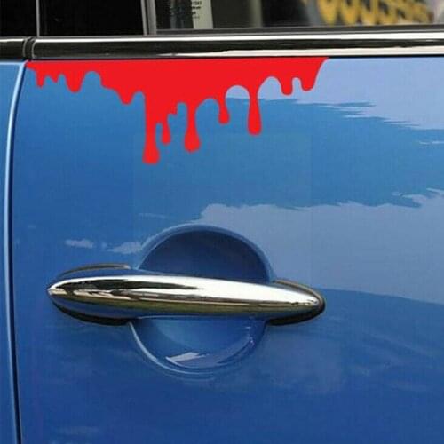Creativity Halloween Car Stickers Blood Bleeding Car Reflective Rear Car Front Car Decoration Decals Headlight Sticker Stic X5I7