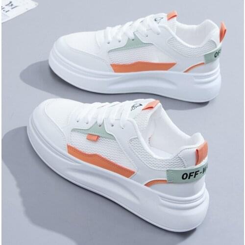 NAUSK Small white shoes womens summer thin mesh breathable spring 2021 new wild explosions white shoes leisure sports net shoes