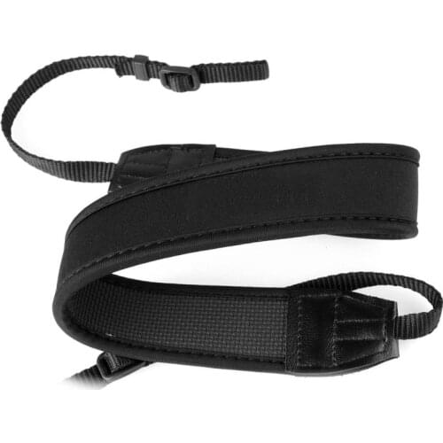 MAYITR 1pc Adjustable Elastic Neoprene Neck Strap Black Camera Belt For Canon Nikon Sony Pentax DSLR Camera Accessories