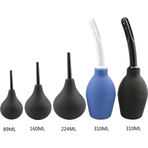 4 Size Medical Materials Enema Bulb Enema Cleaning Container Anal Vagina Cleaner Douche for Men and Women Sex Products XN0119