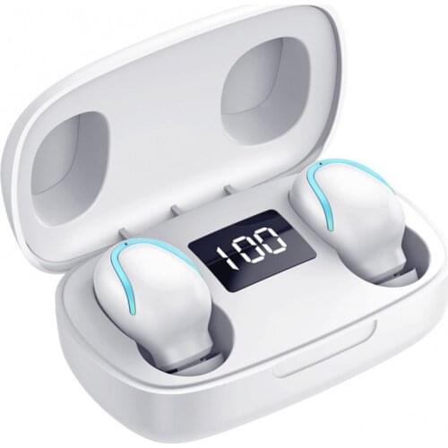 Upgraded touch version TWS Bluetooth V5.0 wireless headset stereo audio microphone LED battery display waterproof HiFi headset