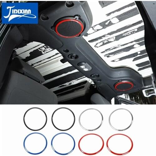 MOPAI ABS Car Interior Roof Sound Speaker Decoration Cover Trim Stickers for Jeep Wrangler JK 2008-2014 Car Accessories Styling