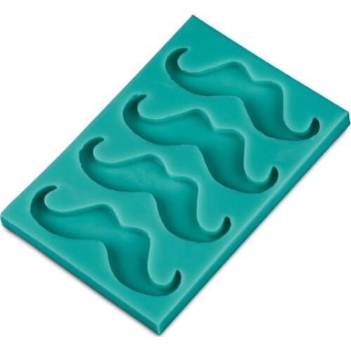 New Arrival Beard Moustache Shaped 3D Silicone Cake Fondant mold, Cake Decoration tools, soap, Candle Moulds D275