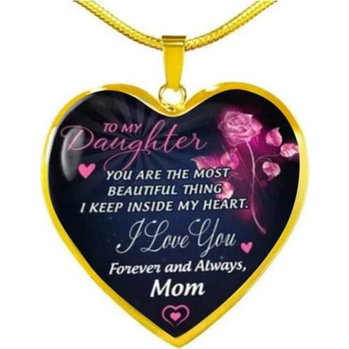 To My Sister Necklace Heart Pendant SISTER ARE NEVER APART MAYBE IN DISTANCE BUT NOT IN HEART For Women Girls Jewelry gift