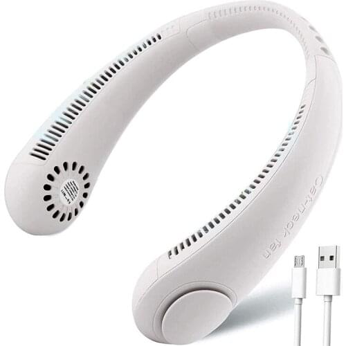 Portable Mini Fan, Mobile Phone Mini Fan USB, 360 Degree Adjustable, No Fan Wheel Fan, 3 Levels Neck Fan Quiet