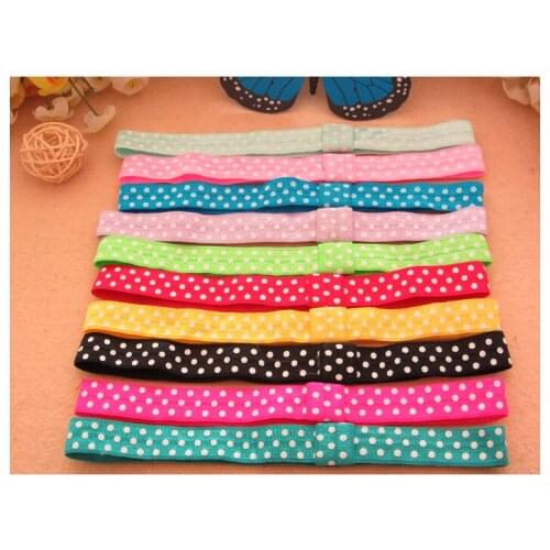 100 pcs/lot , Polka Dot headband hairband Children Hair Accessories
