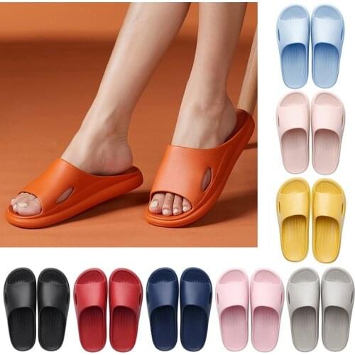 Colors Men Indoor Home Slippers Men Women Summer Shower Non-Slip Shoes 2021 Couple Soft Light Platform Bottom Sandals Flat Shoes