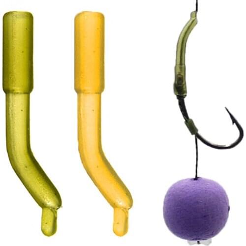 Carp Fishing Hook Tube Sleeve Silicone Hair Rig Line Aligner Anti Tangle Sleeves Positioner for Carp Fishing End Tackle Pesca