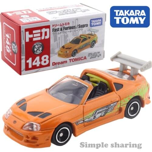 Takara Dream Tomica No.148 Fast & Furious F9 The Fast Saga Supra Mini Car Hot Pop Kids Toys Motor Vehicle Diecast Metal Model