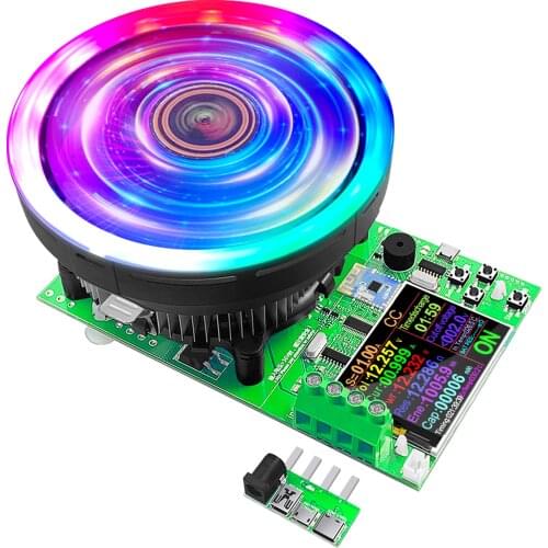 150W 180W 30A Electronic Load Tester 4-Wire Digital Color Screen BT Connection Wireless or Wired Control Constant Load Meter EU