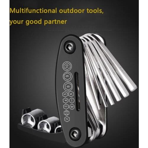 16 in 1 Multi function Mountain Bike Bicycle Repair Wrench Screwdriver Nut Tire Repairing Tools Kit Sets Hex Spoke Allen key