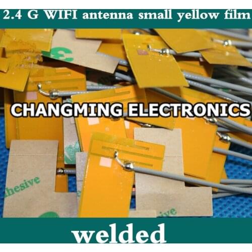2.4G WIFI small yellow membrane antenna gain antenna 2.4G module FPC soft PCB welding plate ROHS(working100%FreeShipping)50PCS