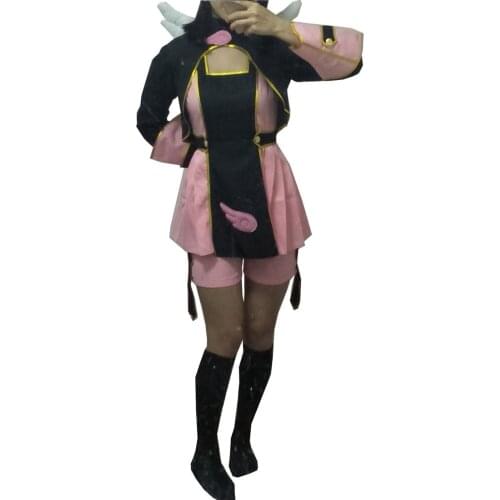 2018 Anime! Cardcaptor Sakura Sakura Official Pink-Black Battle Uniform Cosplay Costume