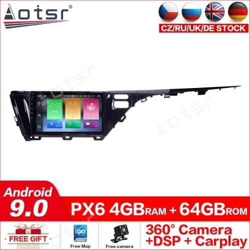 Android10.0 Car gps DVD Stereo Multimedia unit For Toyota CAMRY 2018 -2019 low level car GPS Navigation Radio HeadUnit audio dsp