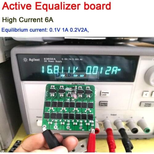 3S 4S 5S 6S 7S 8S Active Equalizer Balancer 6A Lifepo4 Lithium Lipo Battery Energy Transfer capacitor balance Board BMS 12V