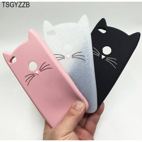 3D Cute Cat Soft Silicone Case For Samsung Galaxy Grand Prime J3 J5 J7 A7 A5 A3 2016 2017 J4 Plus J6 2018 Back Cover Phone Bags