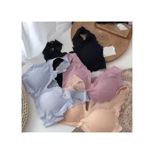 Jian Peng Plus Size Bra S to XL Seamless Bras For Women Underwear Sexy Lace Brassiere Push Up Bralette With Pad Vest Top Bra