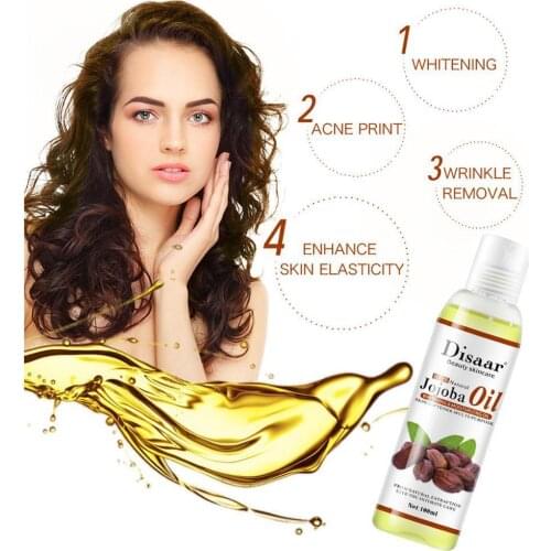 Disaar Natural Organic Jojoba Oil Massage Skin Care Stress Oil brighten 100ml Tone Moisturizing Essential Relieve Relaxing A2W4