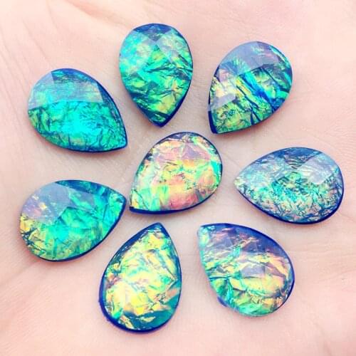 DIY New Arrival 13*18mm Colorful 3D AB Rhinestone Fashion Water Drop Design Decoration Crystal 15pcs/lot- E174