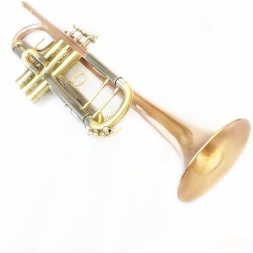 Phosphor copper Trumpet Bb B Flat Brass Gold-painted Exquisite Durable Musical Instrument with Mouthpiece Gloves Strap Case