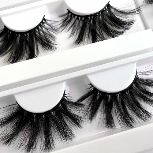 6D Faux Mink Hair False Eyelashes Natural Long Lashes Handmade Cruelty-free Criss-cross Eyelashes Makeup Tools
