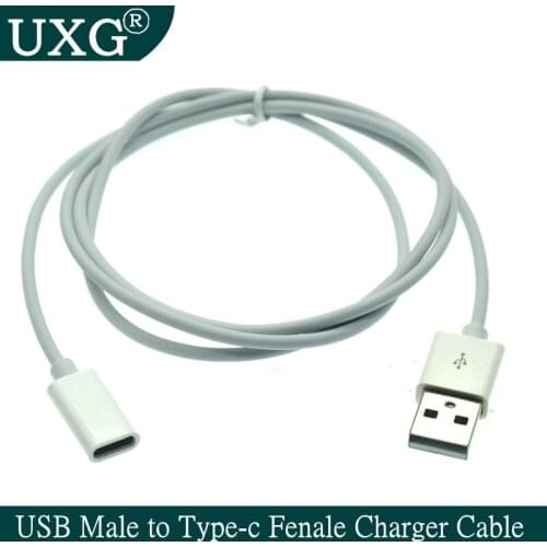 USB 2.0 Type A Male to USB 3.1 Type C Female Cable for Huawei FreeLace Earphone PXPE 20cm 100cm 3FT