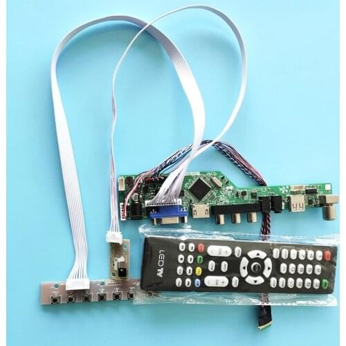 Display drive control board kit fit LTN140KT01/LTN156KT02/LTN156KT06 LVDS 60Hz monitor WLED LCD VGA+USB+AV 1600*900 40-Pin