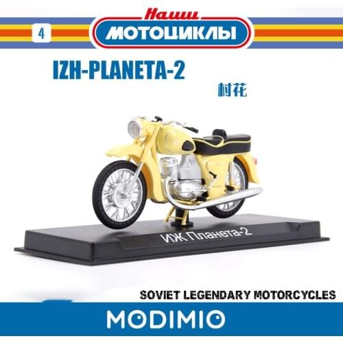 Diecast Motor Bike Model Toy 1/24 Soviet IZH-Planeta-2 Off-road Motorcycle Model Adult Collection