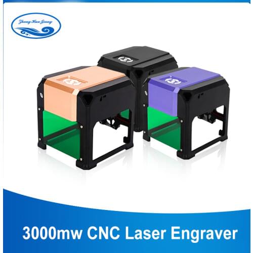 3000mw CNC Laser Engraver DIY Mini Laser Printer Working Area 80x80mm 3w CNC Laser Wood Router Machine