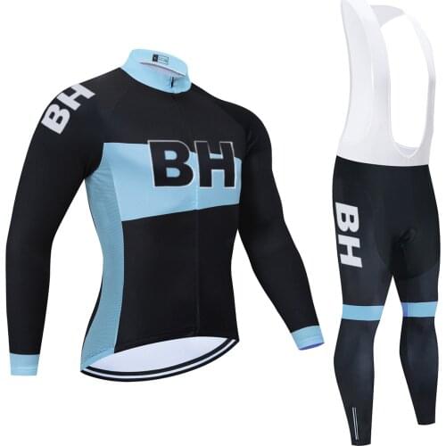 2021 Newest Cycling Sets Team BH Cycling Clothing Bike Clothing Quick Dry Bicycle Wear Autumn Long Sleeve Cycling Jerseys 20D
