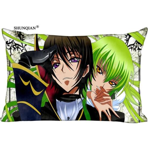 New arrival Custom Zippered Rectangle code geass Pillow Case (Two sides) High Quality Comfortable Pillow cover