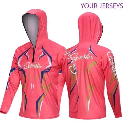 Gamakatsu Fishing Clothing Long Sleeve Outdoor Breathable 5XL Fishing Shirts Anti UV Quick-Drying Cycling Hunting Hiking Clothes