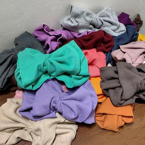 Korean Version Of Wide-brimmed Retro Headband Ins Wild Autumn And Winter Big Bow Headdress