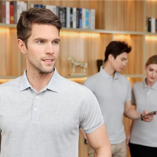 Polo Shirt Men Short Sleeve Summer Clothing Wine Blue Grey Red Navy Print For Male Top Quality Solid Casual Hommes Fashion
