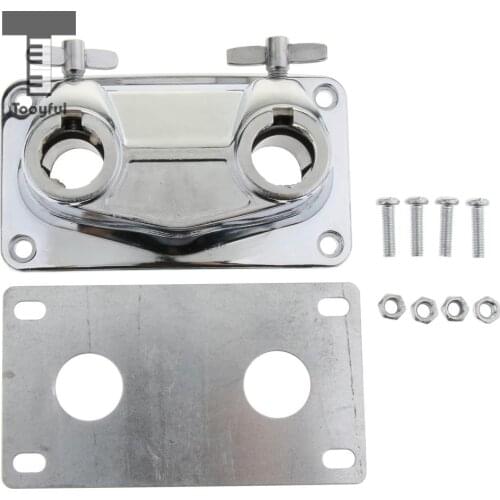 Tooyful Silver Floor Drum Leg Bracket Mount for Percussion Accessories
