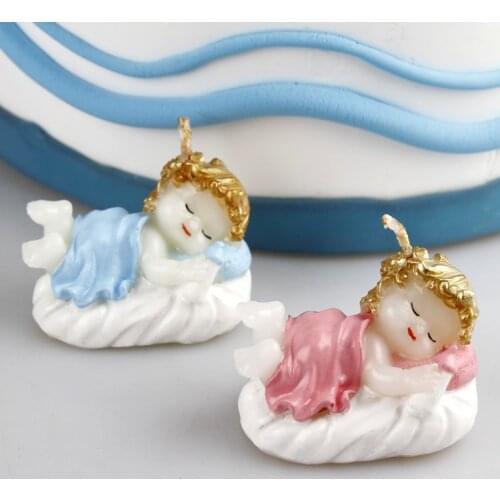 Silicone Mold Cake Candle Birthday Candles Sleeping Babe Fondant Cake Decorations Aroma Stone Wishing Angel Birth Baby 001 PRZY