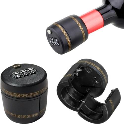 Bar Winery White Wine Red Wine Bottle Lock Wine Bottle Cap Lock Code Lock