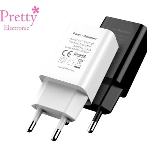 5V1A USB Mobile Phone Charger EU Conversion plug Adaptor AC Power Adapter Travel Wall Charge 100-240V For Samsung S8/Note8