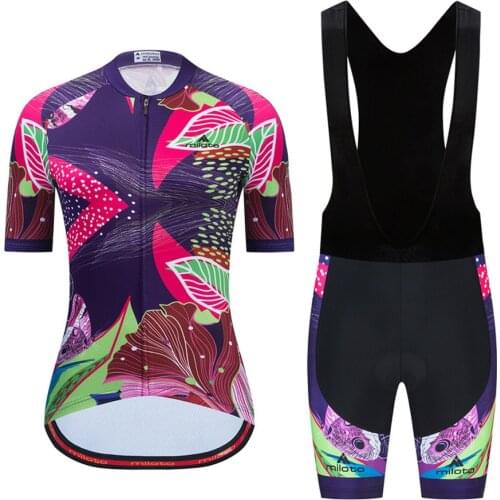 MILOTO RCC Skyfu Pro Team Women Cycling Set Summer Women MTB Bike Cycling Clothing Bicycle Clothes Ropa Mujer Cycling Jersey Set