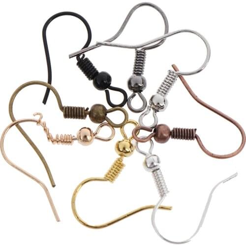 100pcs/lot DIY Earring Findings Earrings Clasps Hooks Hook Earwire Jewelry Fittings DIY Jewelry Making Accessories