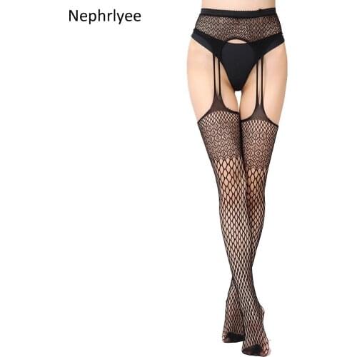 2021 Lady Fashion Sexy Women Stylist Lace Tights Thigh High Over Knee Long Stockings + Suspender Garter Belt Sexy Pantyhose 1122