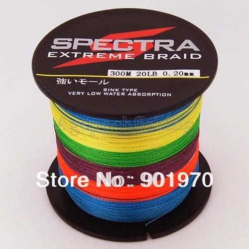 300M 4 Strands Fishing Line Multicolor EXTREME Brand Braided Wire Fishline Japan Material 20LB 30LB 40LB 50LB 60LB 80LB 100LB