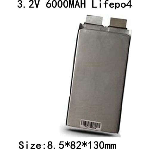 4pcs 3.2v 6Ah Lifepo4 Battery 3.2v Lifepo4 Cell 6000mah 3c Discharge 20A for Diy 12v 24v 36v 48v Battery Pack Electric Tool