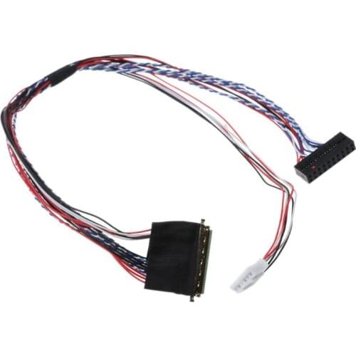 40Pin Single 6 Bit LVDS Cable Line Cord for7/8/10.1/11.6/12.5/13.3/14/15.6" LCD/LED Panel Display Screen Accessories