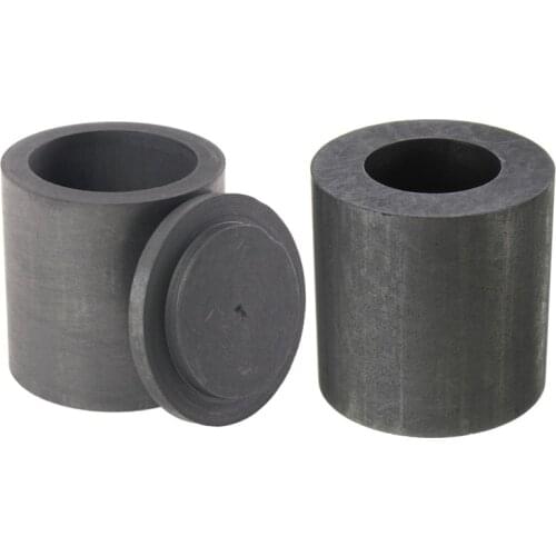 Promotion! 2 Pcs Casting Mold: 1 Pcs Pure Graphite Crucible Melting Gold Silver Copper Metal 30X30Mm & 1 Pcs High Purity Graphit