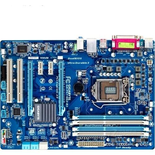 Used original P67 motherboard for gigabyte GA-P67-DS3-B3 LGA 1155 DDR3 P67-DS3 P67-DS3-B3 32GB desktop motherboard P8P67 LE LX