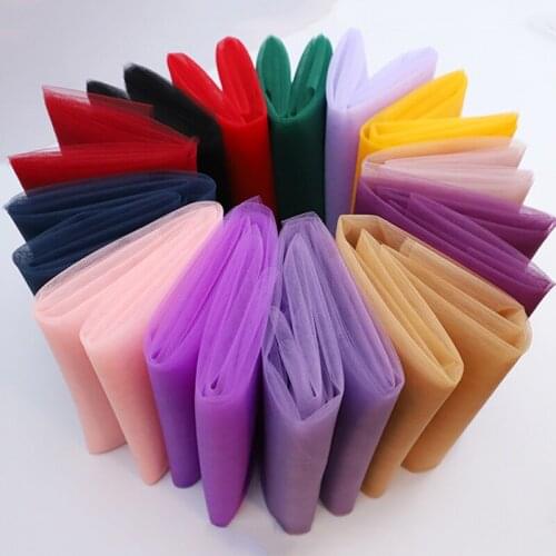 White mesh fabric tulle fabric Net Gauze Fabric DIY tutu dress party wedding decoration