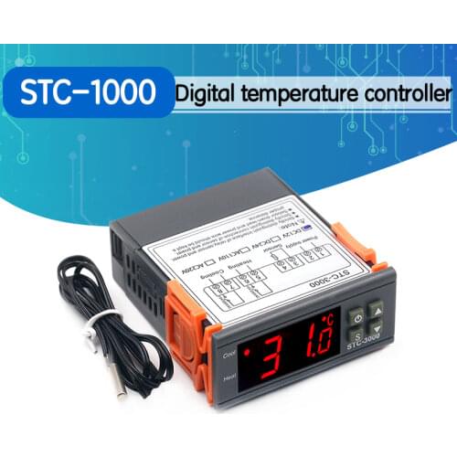 STC-1000 STC 1000 LED Digital Thermostat for Incubator Temperature Controller Thermoregulator Relay Heating Cooling 12V 24V 220V
