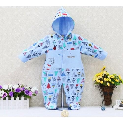Children Fleece Long Sleeve Rompers for Boys and Girls Cotton Clothes